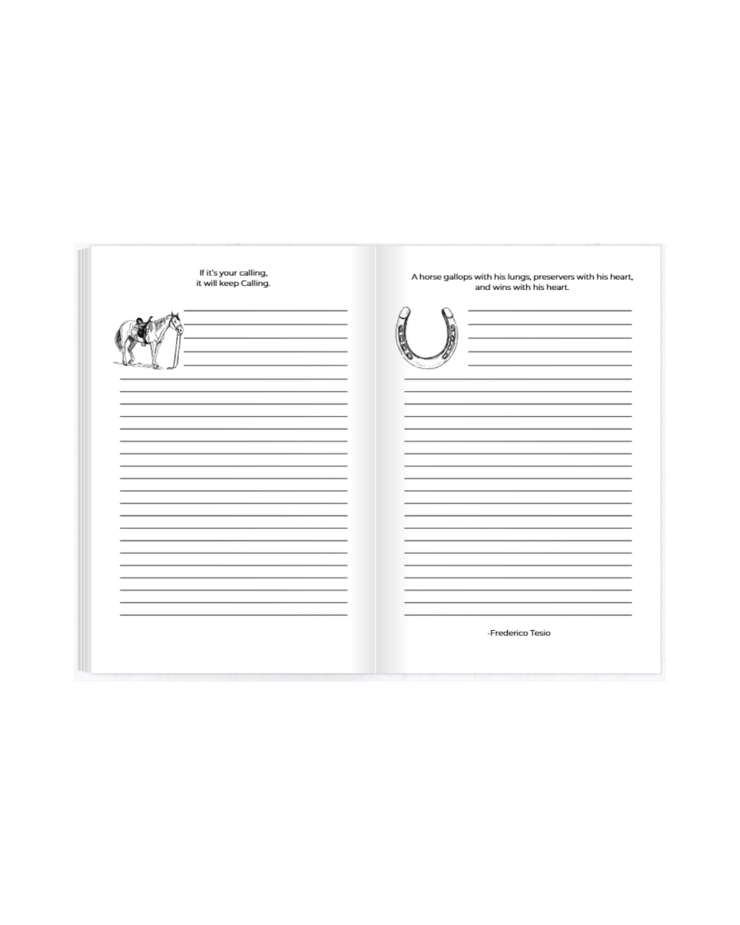 Year of the Horse Notebook: Simple Lined Notebook for Writing & Notes