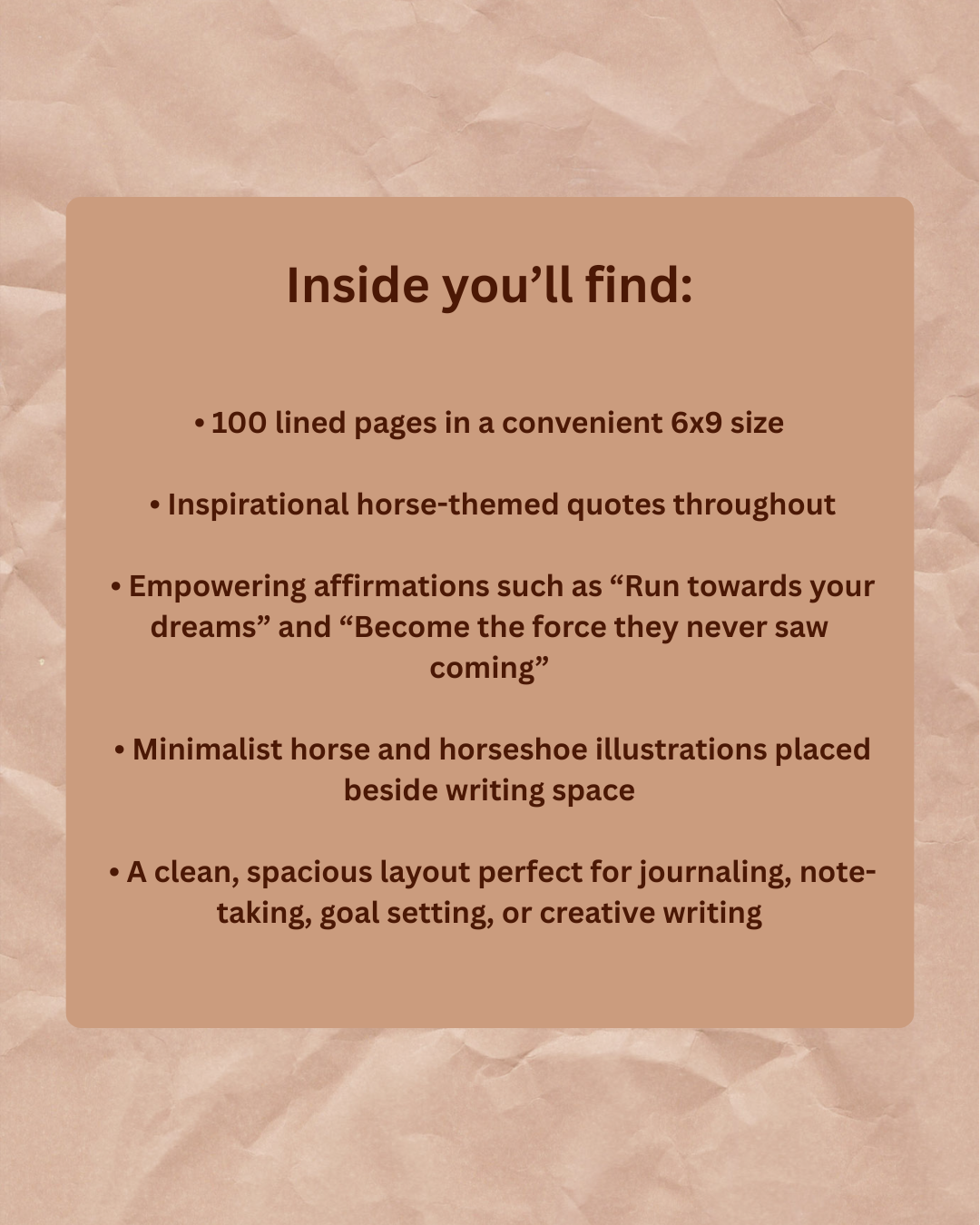 Year of the Horse Notebook: Simple Lined Notebook for Writing & Notes